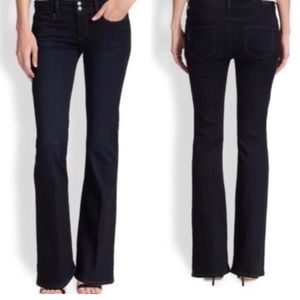 Paige Premium Denim Hidden Hills Hi-Rise Boot Cut Jeans in Black Size 27 Petite